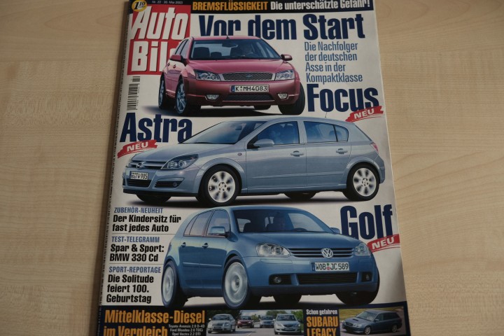 Deckblatt Auto Bild (22/2003)